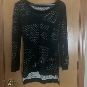 Black Sweater with Cream Lining by Bellini